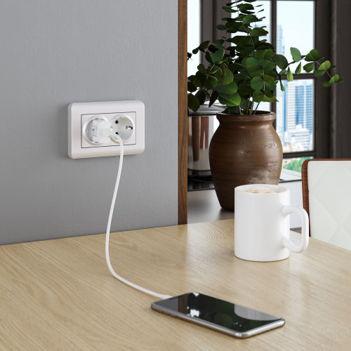 Рамка из поликарбоната для двойной розетки Stream перламутровый W0082113 фото 3