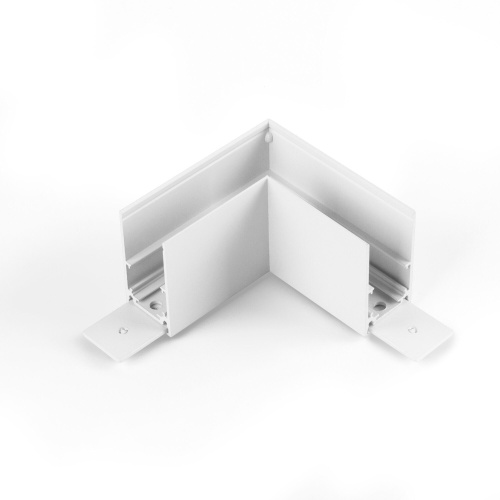 Коннектор угловой для накладного шинопровода белый Slim Magnetic 85090/11 фото 3
