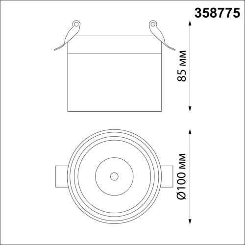 358775 SPOT NT21 526 черный Светильник встраиваемый светодиодный IP20 LED 15W 4000K 1300Лм 100-265V GRODA 358775 SPOT NT21 526 черный Светильник встраиваемый светодиодный IP20 LED 15W 4000K 1300Лм 100-265V GRODA