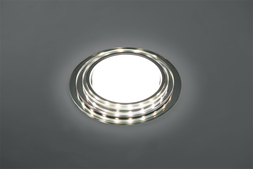 Светильник встраиваемый с белой LED подсветкой Feron CD5024 потолочный GX53 без лампы, матовый фото 2