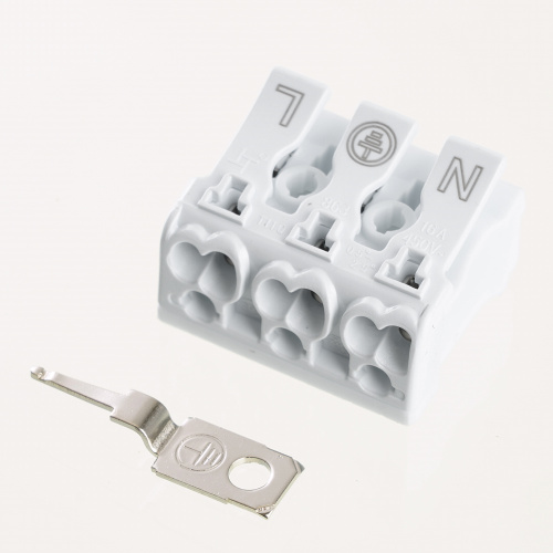 Клемма монтажная с/з STEKKER, LD294-5103, для подключения фазных проводников 3 полюса, 3 контактные группы (3 ввода, 3 вывода на полюс) фото 3