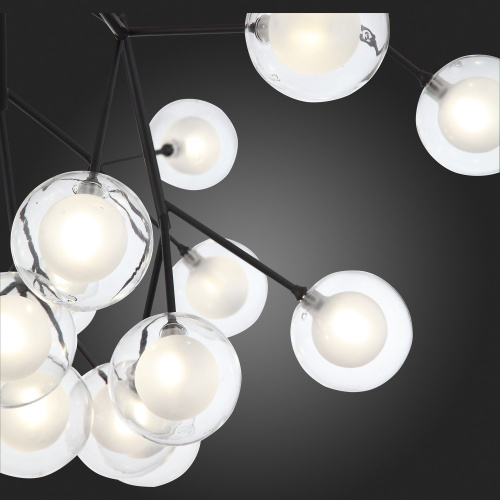 SL376.403.27 Светильник подвесной ST-Luce Черный/Прозрачный, Белый G4 LED 27*2W DEMELE фото 3