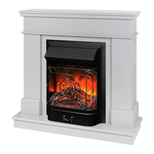 Электрокамин RealFlame Selena STD GR платиновый с очагом Majestic Lux Black фото 2 Электрокамин RealFlame Selena STD GR платиновый с очагом Majestic Lux Black фото 2