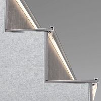 LL-2-ALP025 Встраиваемый алюминиевый профиль для подсветки ступеней (под ленту до 11mm) LL-2-ALP025