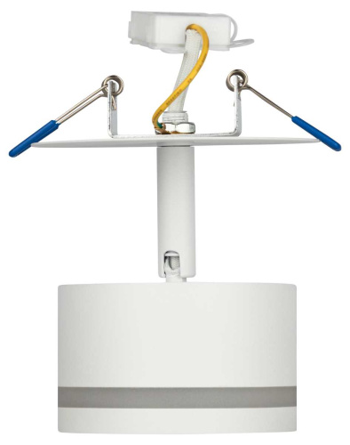 Светильник встраиваемый ЭРА DK114 WH под лампу GX53 поворотный белый Б0059789 фото 3