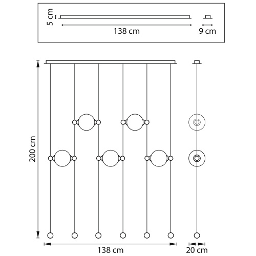 815501 Люстра DAFNE LED 5x8.5W 2040LM ЛАТУНЬ 3000K фото 7 815501 Люстра DAFNE LED 5x8.5W 2040LM ЛАТУНЬ 3000K фото 7