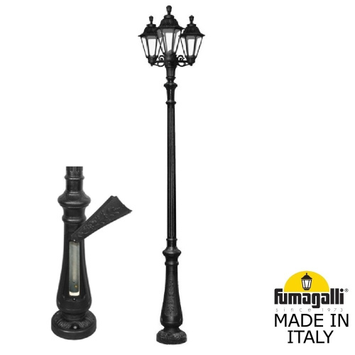 Fumagalli Парковый фонарь FUMAGALLI NEBO BISSO/RUT 3L E26.202.S30.AXE27 фото 5 Fumagalli Парковый фонарь FUMAGALLI NEBO BISSO/RUT 3L E26.202.S30.AXE27 фото 5
