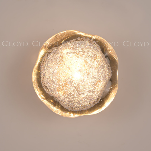 Бра Cloyd VOCAL W1 / латунь - прозрачн. стекло (арт.20366) фото 3