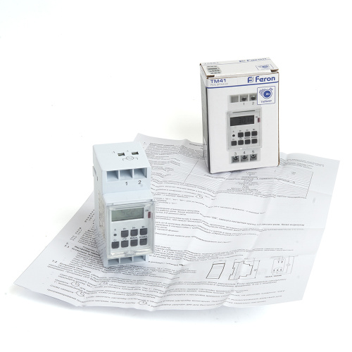Таймер реле времени на DIN-рейку Feron TM41 3500W/16A фото 7