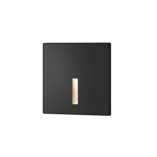 DK1030-BK Светильник встраиваемый в стену, IP 20, LED 3000K, 3 Вт, черный, алюминий фото 3