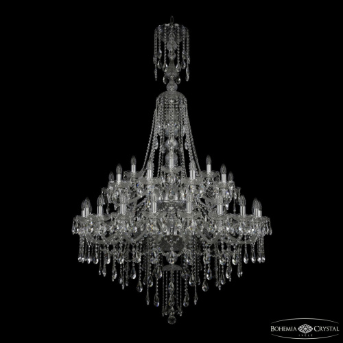 Люстра хрустальная 1415/20+10+5/400/XL-185/2d Ni