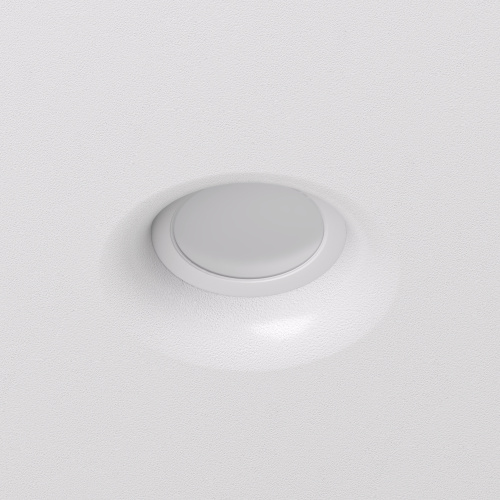 DK2080-WH Встраиваемый точечный светильник для натяжных ПВХ потолков INVIZ, IP 20, до 9 Вт, GU10, LED, белый, ABS-пластик фото 3