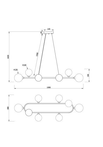 Подвесной светильник Freya FR5222PL-08B1 фото 4 Подвесной светильник Freya FR5222PL-08B1 фото 4