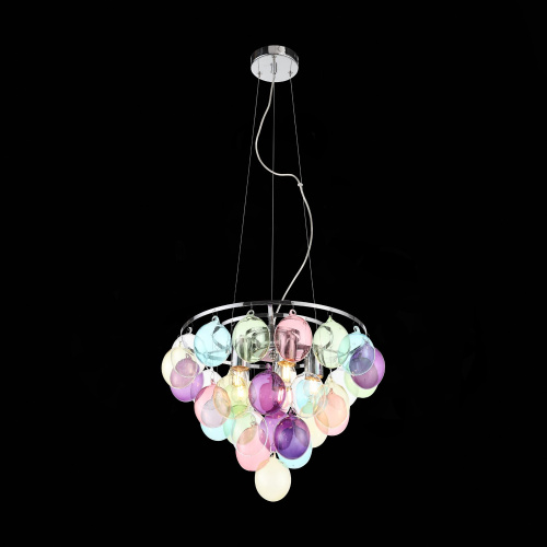 SL432.153.05 Светильник подвесной ST-Luce Хром/Разноцветный E27 5*60W SOSPIRO фото 5