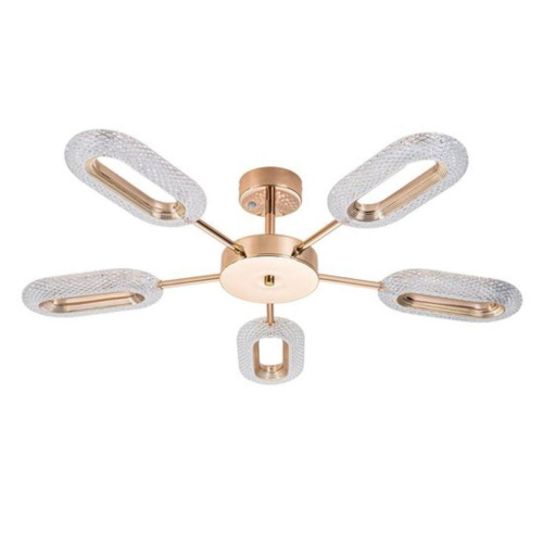 Потолочная светодиодная люстра Arte Lamp Ovale A2489PL-5GO Потолочная светодиодная люстра Arte Lamp Ovale A2489PL-5GO