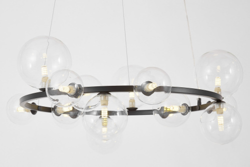 Подвесной светильник Lumina Deco LDP 7033-15 BK+CL фото 2 Подвесной светильник Lumina Deco LDP 7033-15 BK+CL фото 2