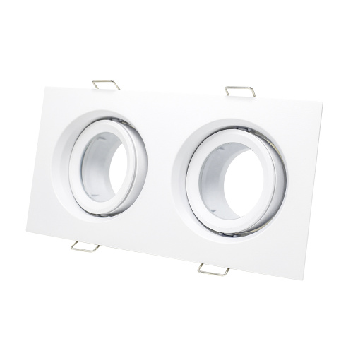 ST255.528.02 Св-к встр. Белый GU10 2*50W  IP65 L180xW90xH40 220V Без ламп Встраиваемые светильники фото 3