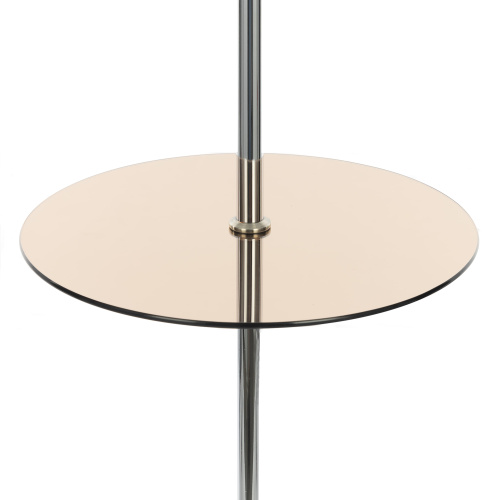 Citilux Линц CL402970T Торшер хром со столиком и белым абажуром фото 8 Citilux Линц CL402970T Торшер хром со столиком и белым абажуром фото 8