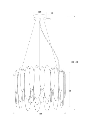 Подвесной светильник Freya FR5217PL-05FG фото 3 Подвесной светильник Freya FR5217PL-05FG фото 3