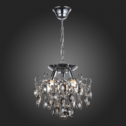 SL846.102.03 Люстра подвесная ST-Luce Темный хром/Тонированный черный E14 3*40W ORECCHINI фото 16