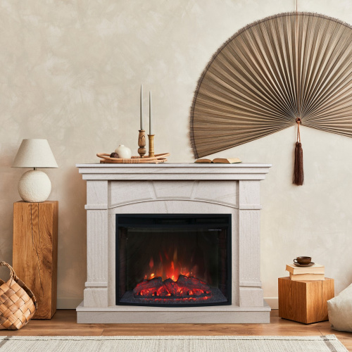 Каминокомплект HISTORY/СИДНЕЙ Натуральный камень с очагом Электроочаг EVRIKA 25.5 фото 3