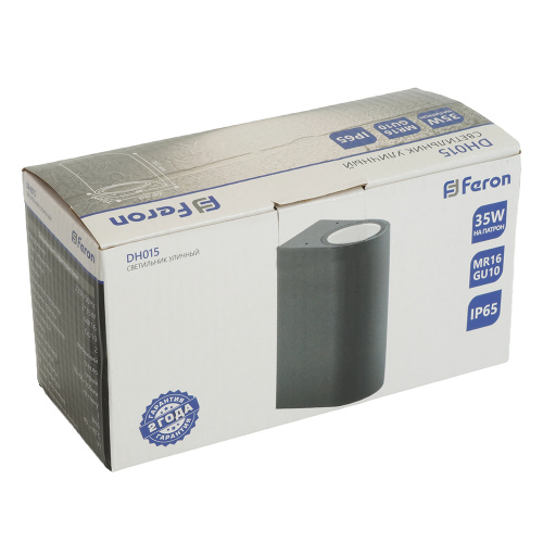 Светильник садово-парковый Feron DH015,на стену, 2*GU10 230V, серый фото 9