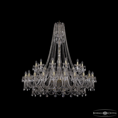 Люстра хрустальная 1411/24+12/530/h-154 G Bohemia Ivele Crystal (Богемия Ивеле Кристалл)