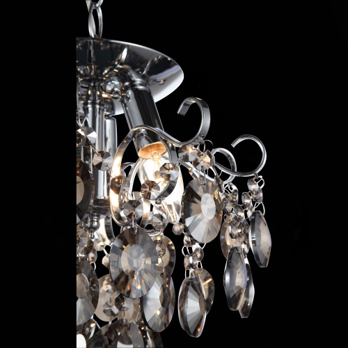 SL846.102.03 Люстра подвесная ST-Luce Темный хром/Тонированный черный E14 3*40W ORECCHINI фото 10