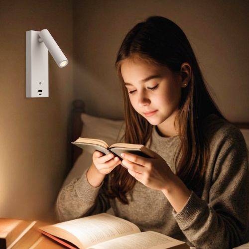 Citilux Декарт CL704430 LED USB Светильник с выключателем Белый фото 9 Citilux Декарт CL704430 LED USB Светильник с выключателем Белый фото 9