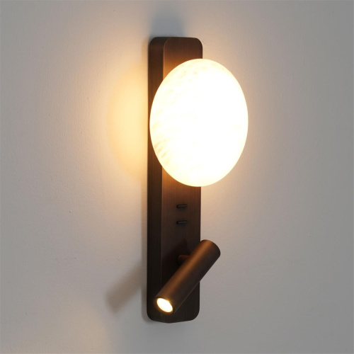 7163/9WL HIGHTECH ODL26 473 Настенный светильник металл/темн. латунь/алебастр IP20 LED 9W 787Лм 2700K 180° 220-240V ALBERGO фото 4 7163/9WL HIGHTECH ODL26 473 Настенный светильник металл/темн. латунь/алебастр IP20 LED 9W 787Лм 2700K 180° 220-240V ALBERGO фото 4