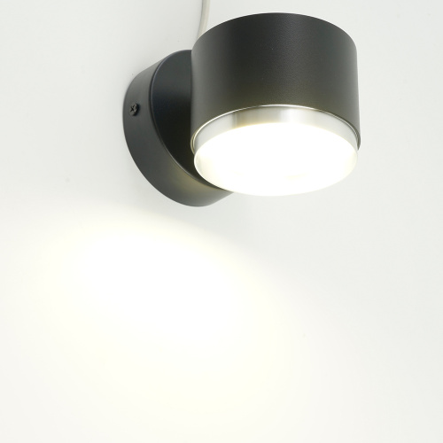 Светильник  настенный Feron HL4598  Barrel DUET 12W, 230V,GX53, черный + хром IP20 фото 2