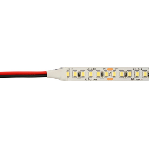 Светодиодная LED лента Feron LS502, 180SMD(2835)/м 16Вт/м 24V 30000*10*1.22мм 3000К 30м IP20 фото 7