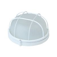 Светильник НБП 03-60-002 190х176х90мм, E27 max 60 Вт, алюм., стекло, решетка, IP54, белый