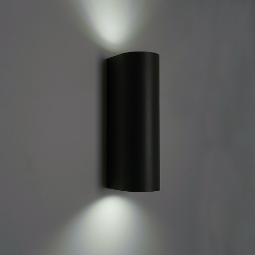 Светильник садово-парковый Feron DH024, на стену, 2*GU10 MR11 230V, черный фото 4