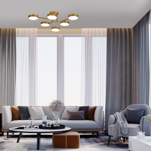 Потолочный светильник Escada 10273/6 LED*72W Champagne gold фото 4 Потолочный светильник Escada 10273/6 LED*72W Champagne gold фото 4