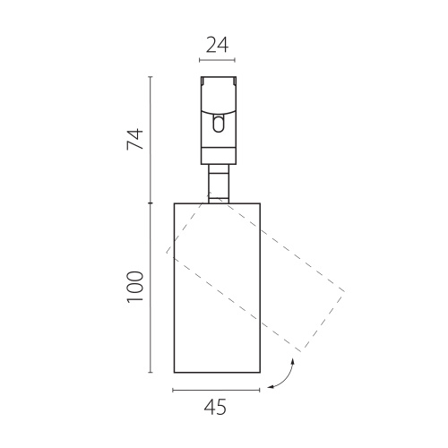 207237 Светильник 48V д/1-фазн трека DUE LED 10W 500LM 24G ЧЕРНЫЙ 3000K IP20 фото 8