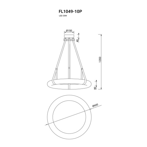 Подвесная люстра Secretum FL1049-10P фото 3