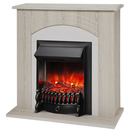 Электрокамин RealFlame Hanna STD LO светлый дуб с очагом Fobos Lux Black Электрокамин RealFlame Hanna STD LO светлый дуб с очагом Fobos Lux Black