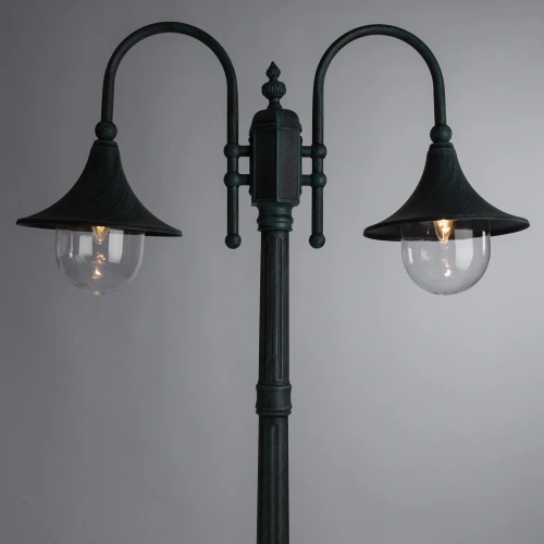 Парковый светильник Arte Lamp MALAGA A1086PA-2BG фото 2 Парковый светильник Arte Lamp MALAGA A1086PA-2BG фото 2