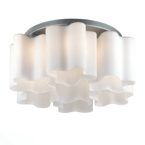 SL116.502.06 Люстра потолочная ST-Luce Серебристый/Белый E27 6*60W ONDE фото 2