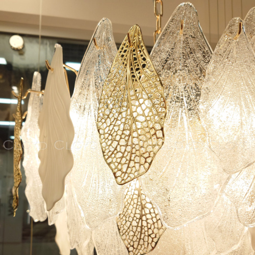 Люстра Cloyd SENEGAL-A C15 / Ø60 см - с золотыми листьями - золото (арт.10366) фото 2 Люстра Cloyd SENEGAL-A C15 / Ø60 см - с золотыми листьями - золото (арт.10366) фото 2