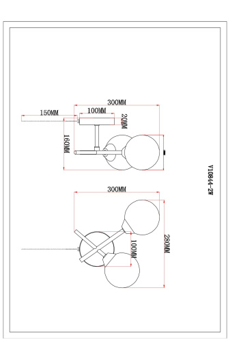 Бра Moderli V10844-2W Molecule фото 8 Бра Moderli V10844-2W Molecule фото 8