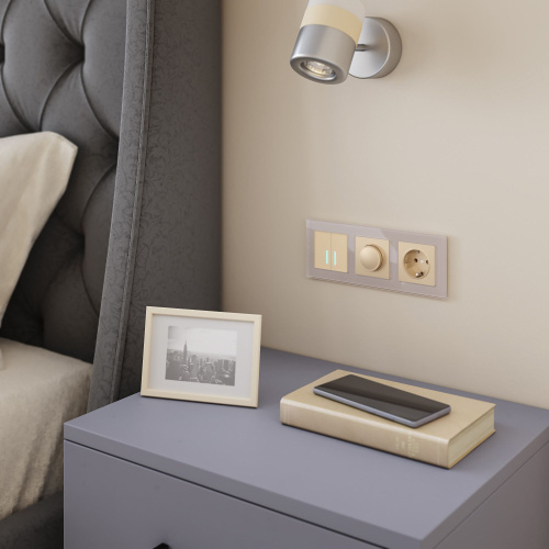 Рамка из стекла на 3 поста Favorit дымчатый W0031117 фото 4