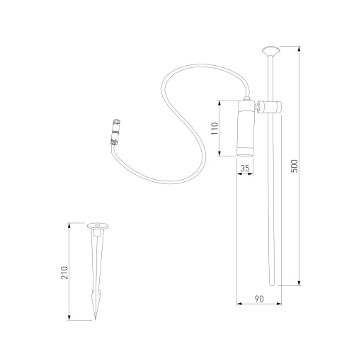 Уличный светильник с регулируемым плафоном Covert 3000K черный IP65 35173/S черный фото 4 Уличный светильник с регулируемым плафоном Covert 3000K черный IP65 35173/S черный фото 4