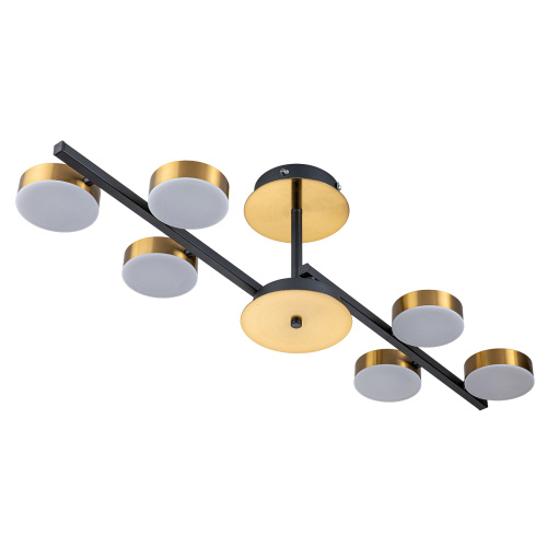 Светильник на штанге Escada 10266/6 LED*95W Black/Brass фото 2 Светильник на штанге Escada 10266/6 LED*95W Black/Brass фото 2