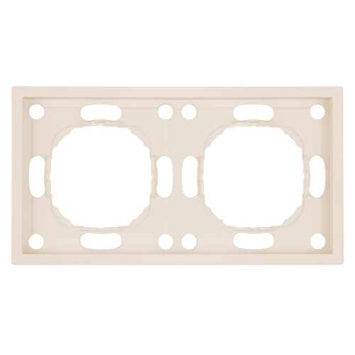 Рамка STEKKER, PFR00-5002-08 2-местная, серия Эмили, кашемир, soft touch