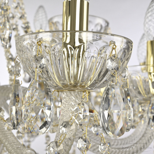 Люстра хрустальная 5413/12+6/300 G Clear/M-1H Bohemia Ivele Crystal (Богемия Ивеле Кристалл) фото 3 Люстра хрустальная 5413/12+6/300 G Clear/M-1H Bohemia Ivele Crystal (Богемия Ивеле Кристалл) фото 3