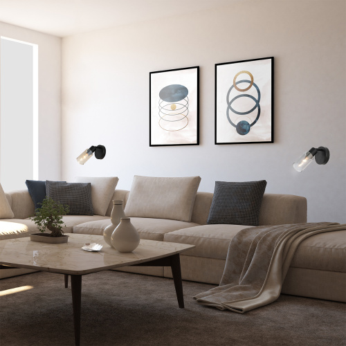 Настенный светильник Escada 10172/1A E14*40W Black/Amber фото 2