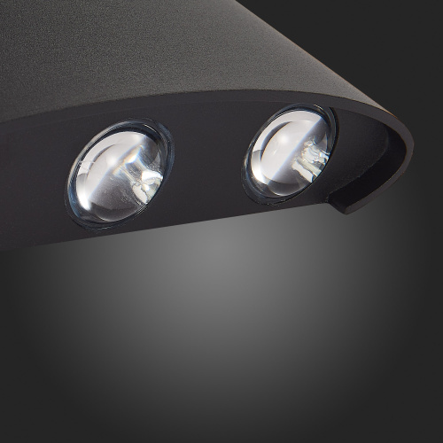 SL089.401.06 Светильник уличный настенный ST-Luce Черный кварцевый LED 6*1W 4000K BISELLO фото 2