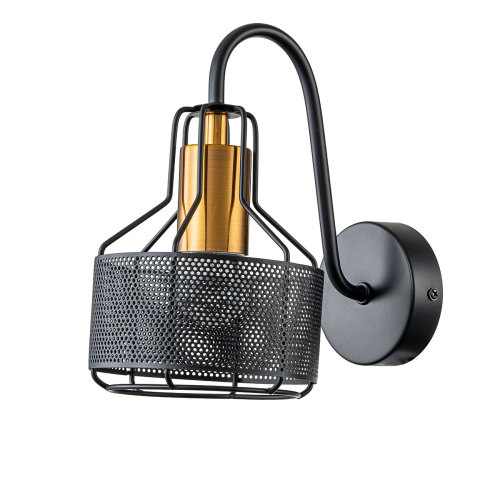 Настенный светильник Escada 697/1A E27*60W Black/Gold фото 5